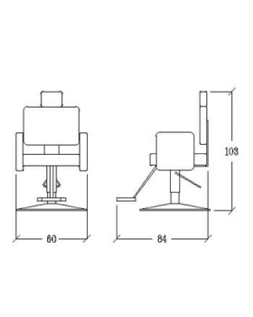 Кресло парикмахерское "Logicaman"