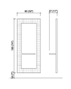 Зеркало парикмахерское "Matelass&eacute;"