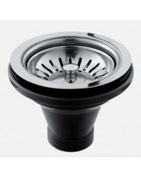 Парикмахерская глубокая раковина SUN&SPA "БРОСС" черная + СЛИВ