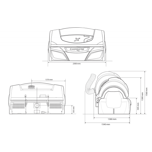 Горизонтальный солярий "Luxura X7 42 SLi"
