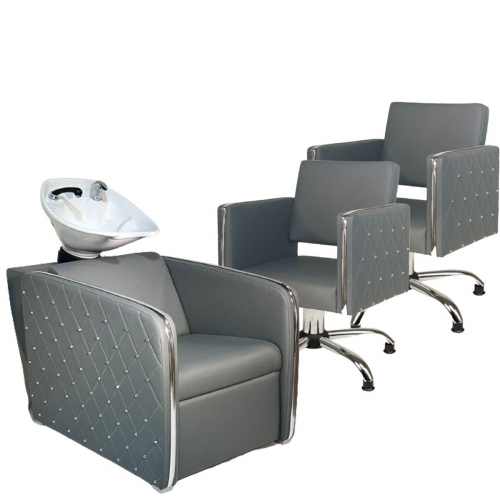 Парикмахерское кресло "Платинум" Gray